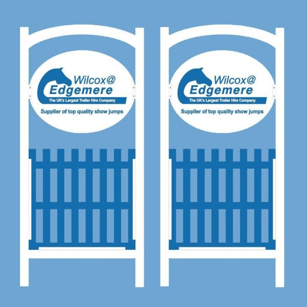 Aluminium Personalised White and Blue Wings (pair)