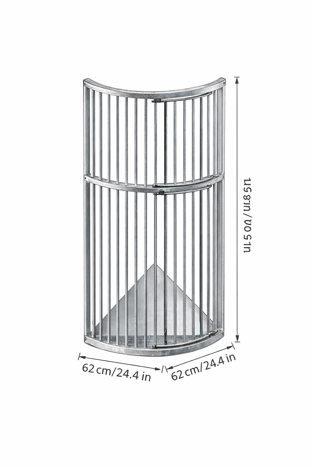 Heavy Duty Galvanised Full-Height Hay Feeder for the Stable - Image 2