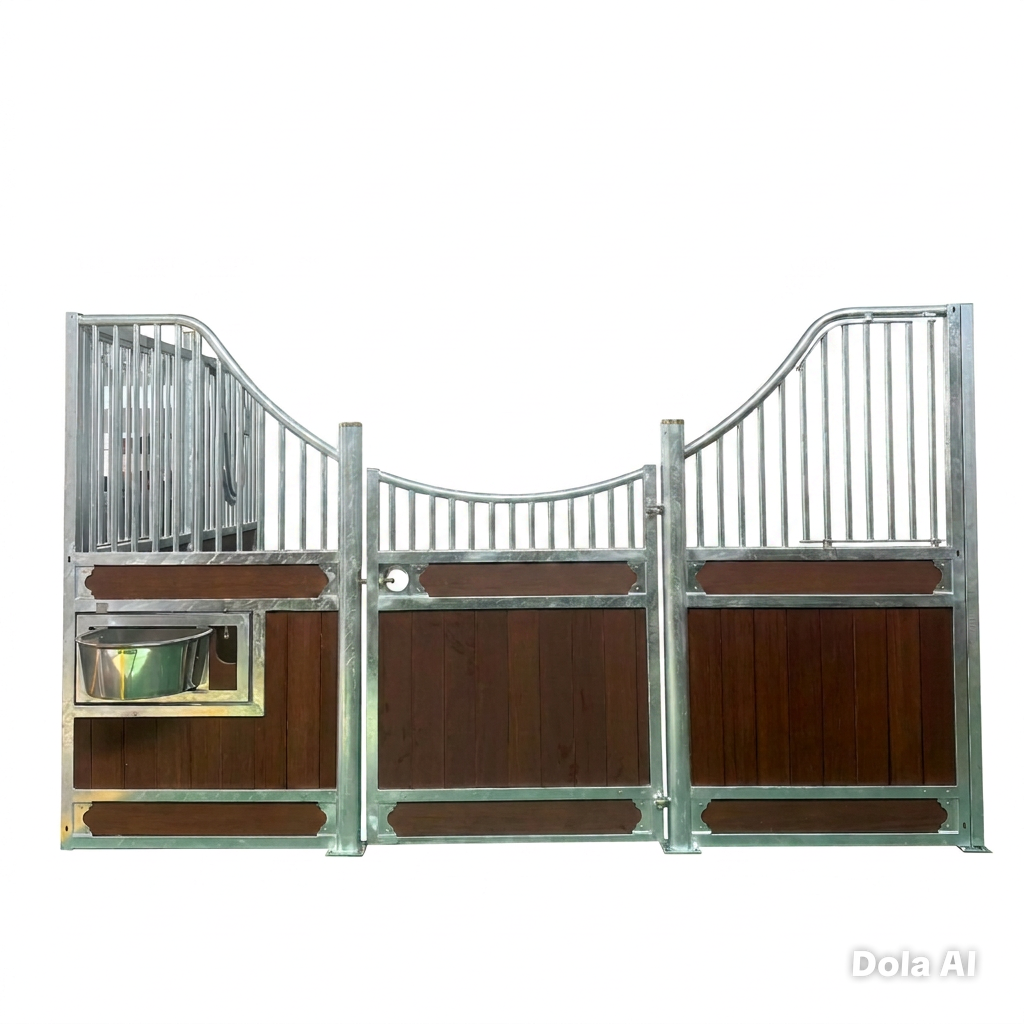 BURGHLEY RANGE Full Curved Stable Front - PSSM 12 foot bamboo (IN STOCK HOT DIPPED GALV OR STAINLESS STEEL )