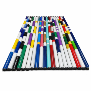 Showjumping poles - Painted Wood - 3m long - Heartwood (For large orders please call for delivery price)