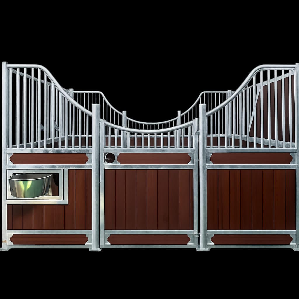 BURGHLEY RANGE Full Curved Stable Front - PSSM 12 foot bamboo (IN STOCK HOT DIPPED GALV OR STAINLESS STEEL ) - Image 3