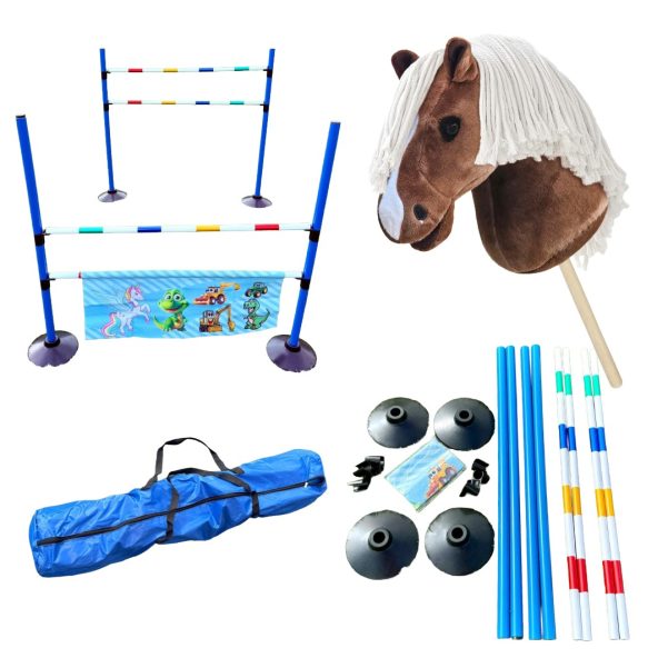 choice of hobby horse with set of hobby horse jumps