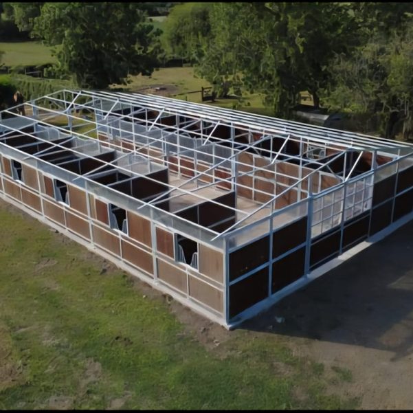 Barns Built to order EXAMPLE PRICE (6 stall feed room tack room wash area storage area)