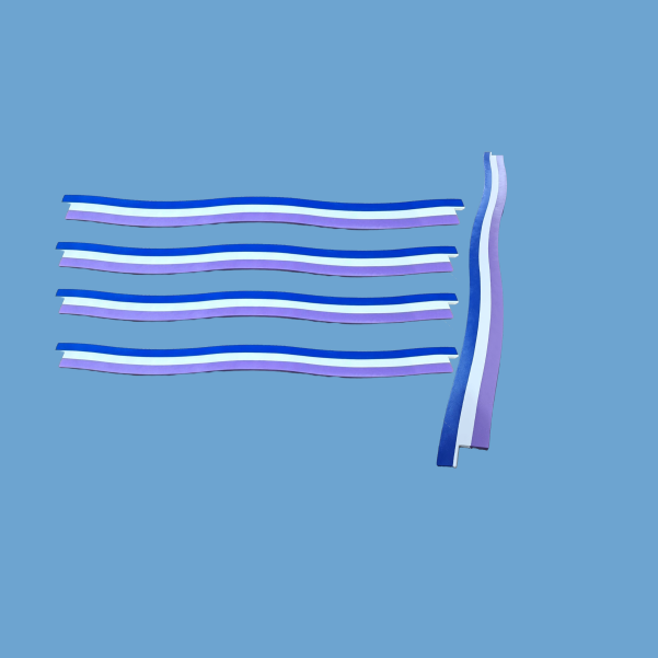 Wooden Wavy Planks