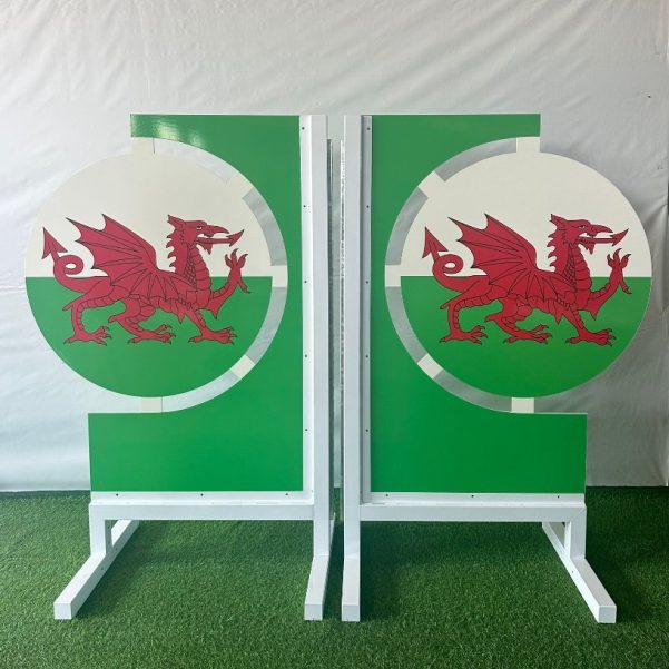 Aluminium Welsh Flag Wings