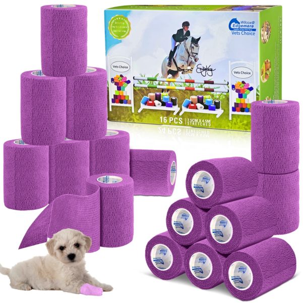Equimed Vet Wrap Cohesive Bandage 7.5cm x 4.5m Box of 16