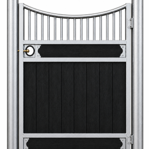 PSMM 1200 x 1450 Stable Door Hot Dipped Galvanised 28 mm Black plastic in stock