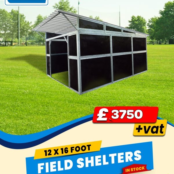 Field Shelter 12 foot x 16 foot extra strong HDPE plastic panels (NO WOOD ) Immediate delivery