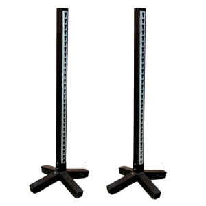 Aluminium Training Jump Stands (Pair) 180cm Made from 80x80 alloy box section Black