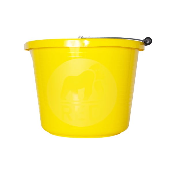 Red Gorilla Premium Buckets | Horses & Ponies, Farm Animals SET OF 4 15 litre ribbed