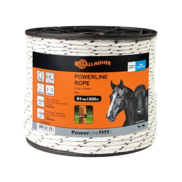 Electric fence rope