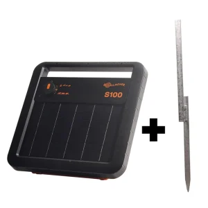Product number: 346304 S100 Solar energiser with battery (1.0J - Solar) with free stand