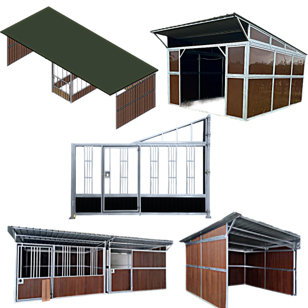 Field Pens/Young Horse fronts/Shelters/barns