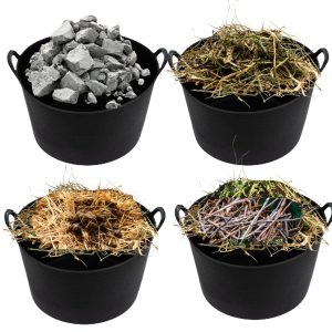 Xtrade Flexi Tub Black – 42L Pack pf 4