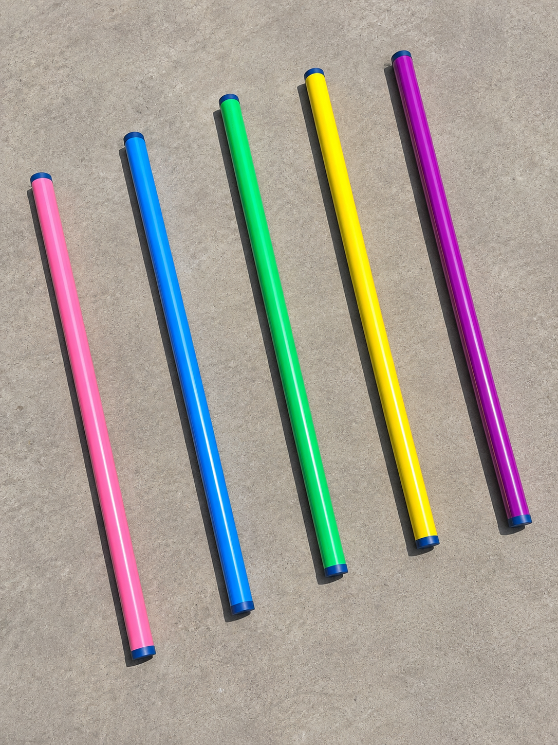 (SPECIAL OFFER WHILE STOCKS LASTS) Plastic Show jump poles in packs of 2, 4, 6, 8, Lightweight, 2.95m long x 95cm - Image 6