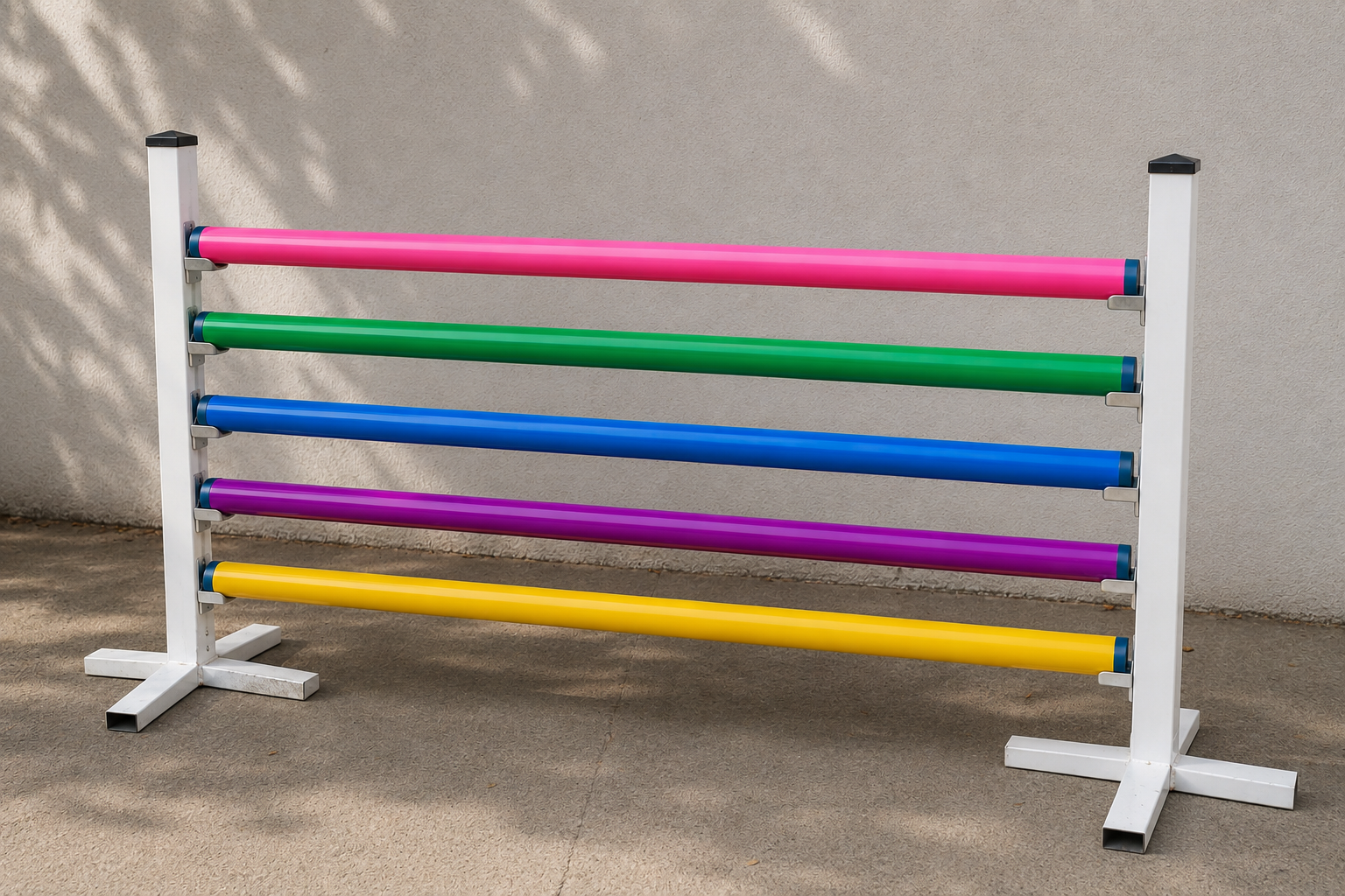 (SPECIAL OFFER WHILE STOCKS LASTS) Plastic Show jump poles in packs of 2, 4, 6, 8, Lightweight, 2.95m long x 95cm - Image 5