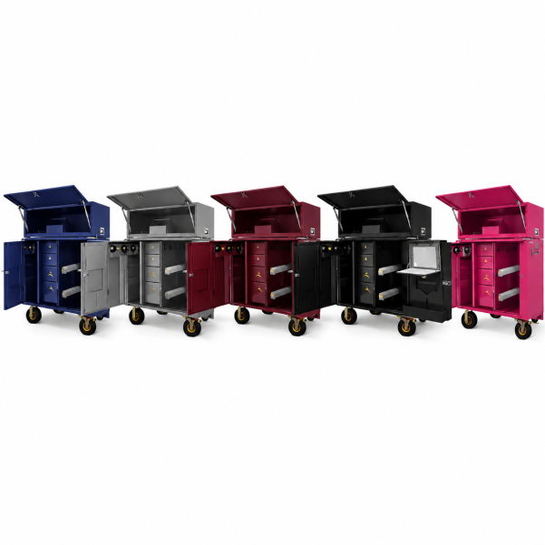 Premium Mobile Tack Locker – Large Capacity with Drawers, Mirror & Saddle Racks (Due in June)