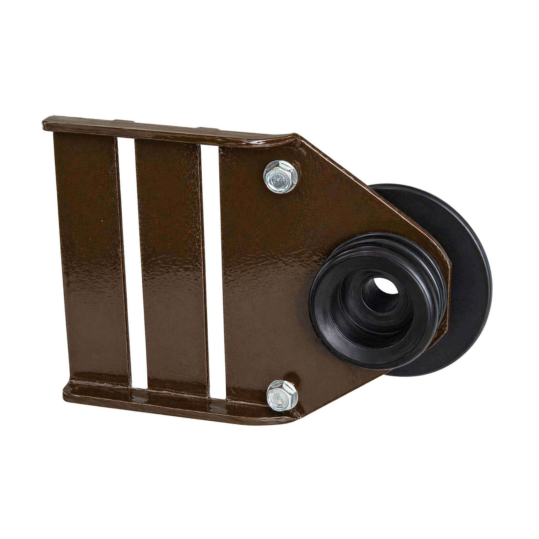 Horserail 45° End Buckle, 4″ Brown – Electric