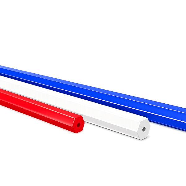 HEX hardwood Showjumping poles - Painted Wood -