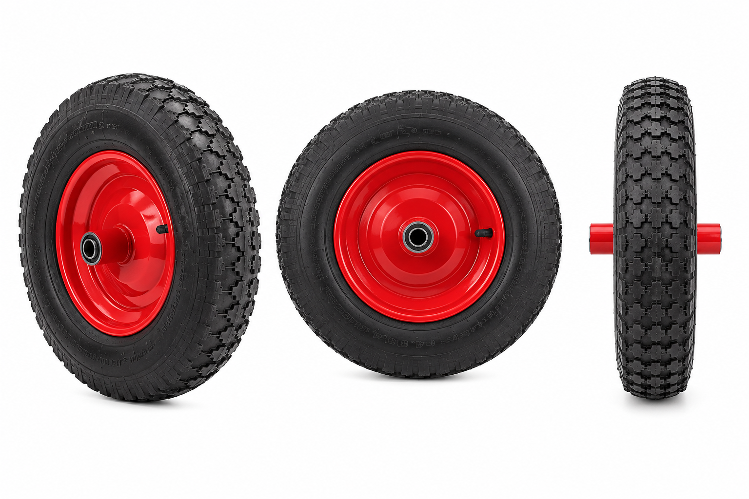 Bertie Barrow® Steel Rim Wheelbarrow Replacement Pneumatic Wheel - Image 3