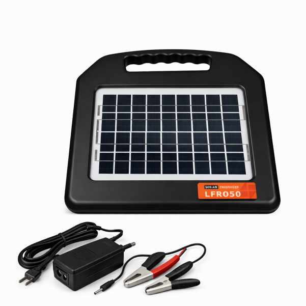 EQUIRAIL LFR050 PRO Solar Fence Energiser 1 Joule Output | Up to 30 Mile Coverage | Reliable Electric Fencing