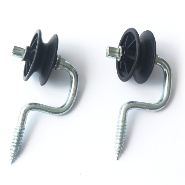 Corner Insulator – PP Material, UV‑Proof, 6.8 mm Screw (1/4”), Fits Wire & Rope, 85 mm Metal Length, 30 mm Screw Length (Pack of 10)