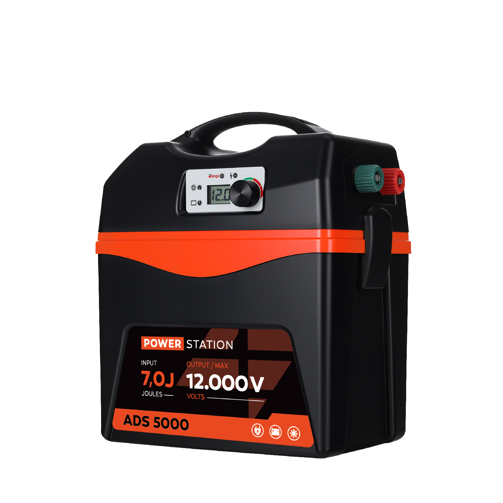 ADS 5000 Electric Fence Energizer – 7 Joule Output, 12,000V Max, Dual Power 230V / 12V Battery / Solar Compatible, LCD Display, Adjustable 5–12kV, Up to 100km Coverage - Image 2